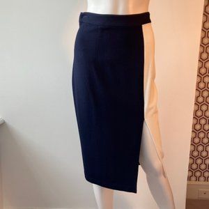 Tanya Taylor Navy Blue & White Skirt